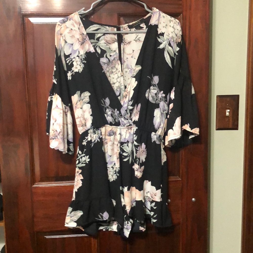 Forever 21 floral romper
